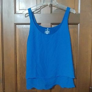 Blue dressy tank top